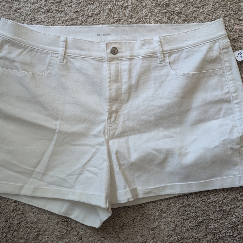 Old Navy White Shorts Lightweight Summer Essential